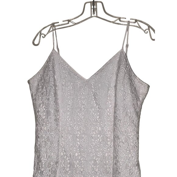 NWT White House Black Market 8 White Lace Slip Dress Wedding Fairy Festival $180 - Picture 2 of 16